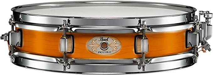 Pearl Piccolo Snare Drum 13" x 3" (Approx. 33.02x7.62 cm), 6-Ply Maple Shell, Liquid Amber (M1330114)