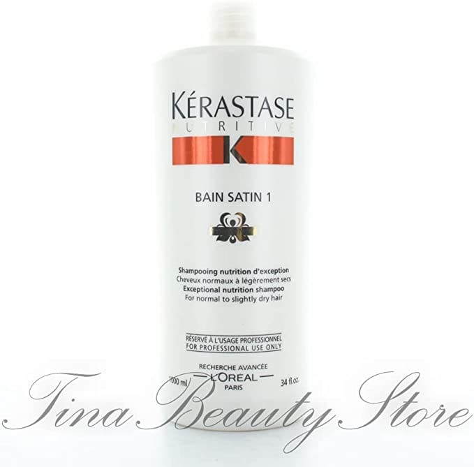 Kerastase Nutriitive Bain Satin 1 Premium Nutrition Shampoo, 34 oz